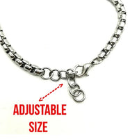 Custom Saint Medal Bracelet For Men Women Kids - Stainless Steel Chain