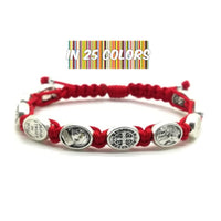 
              St Michael / Schutzengel Armband - verstellbare Schnur
            