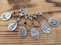 
              Catholic Saint Medal Keychain Hanger For Keys Backpack Wallet
            