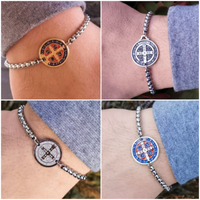 
              St Benedict Color Medal Chain Bracelet
            