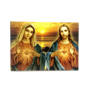 
              Sacred Heart of Jesus and Mary Painting Print Photo Plaque
            