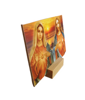 
              Sacred Heart of Jesus and Mary Painting Print Photo Plaque
            