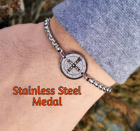 
              St Benedict Color Medal Chain Bracelet
            