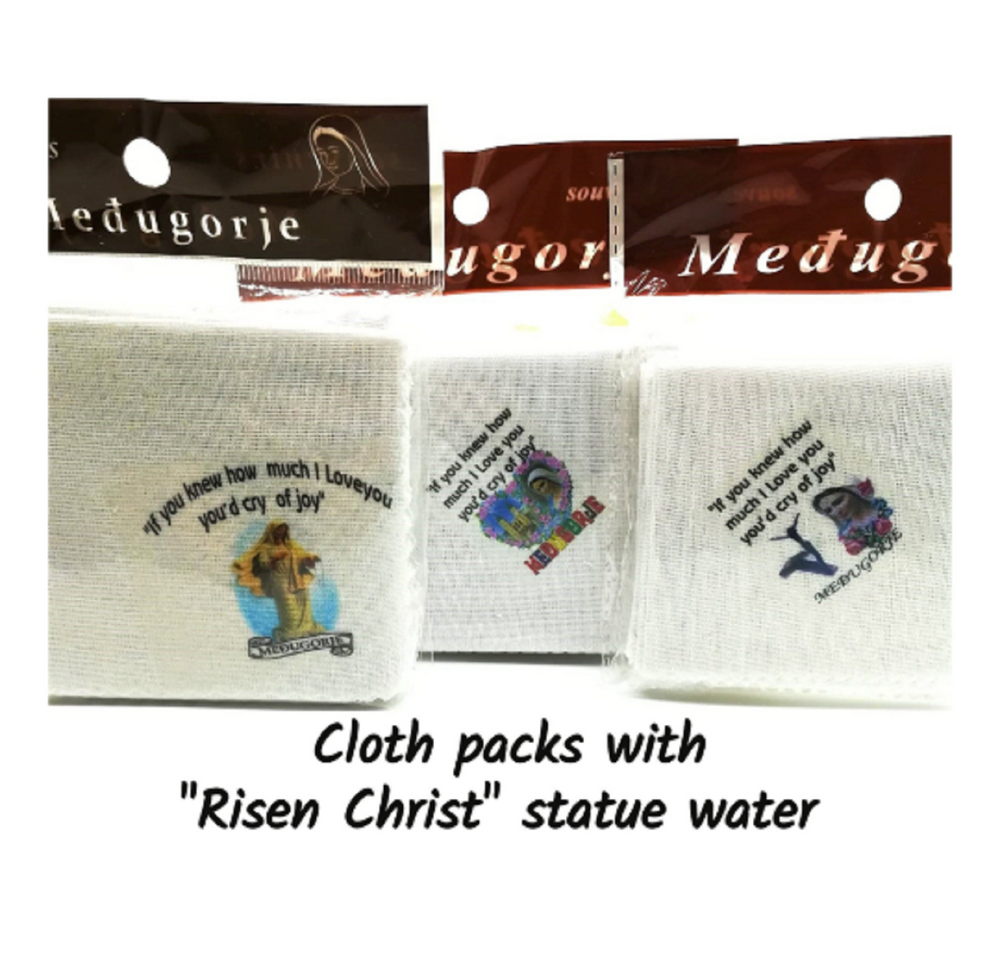 Holy Water Clothes - Risen Christ Crucifix in Medjugorje - Healing Gift