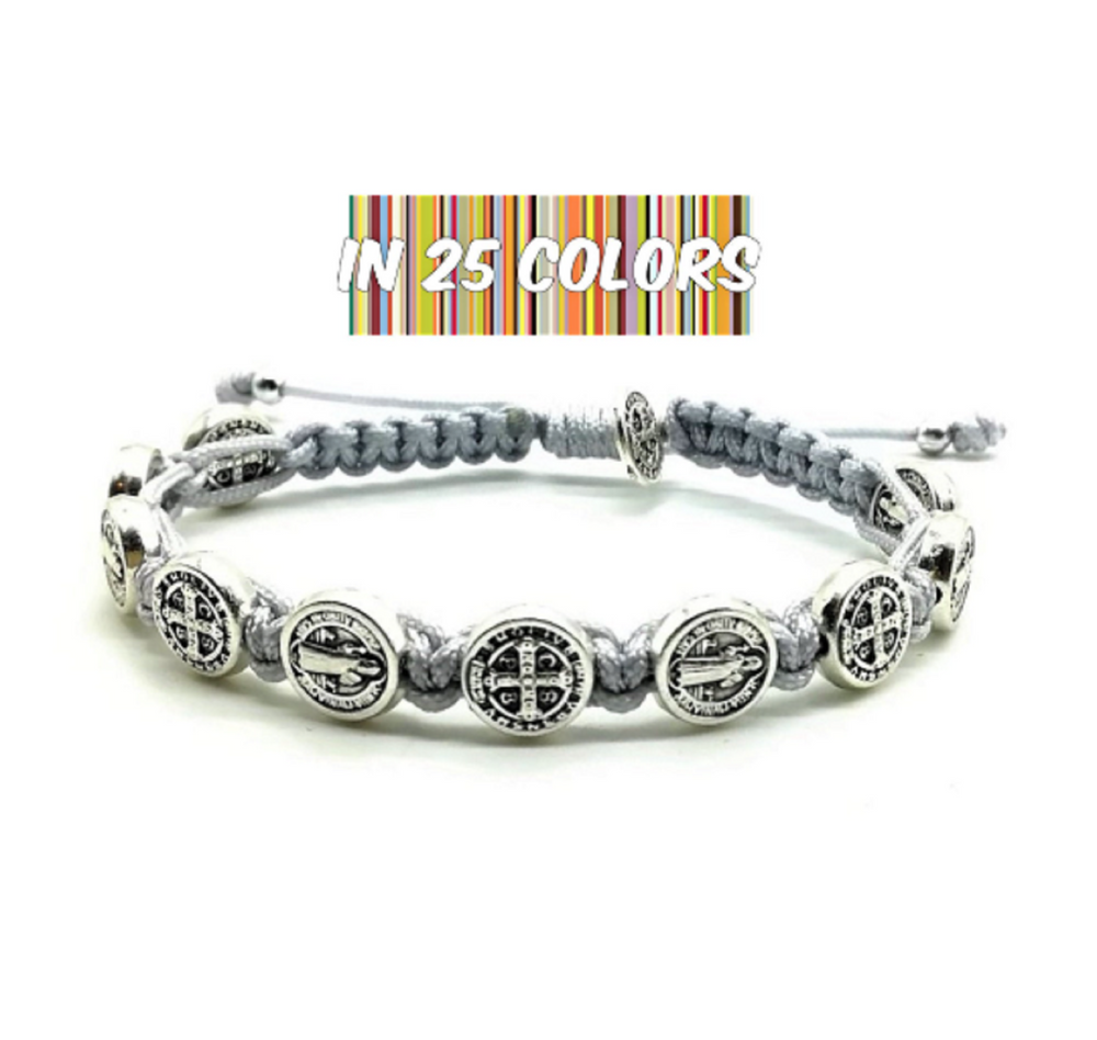 St Michael / Schutzengel Armband - verstellbare Schnur