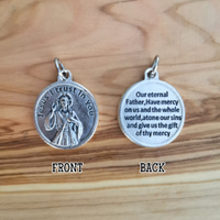 Divine Mercy Prayer Medal Pendant - Jesus I Trust In You