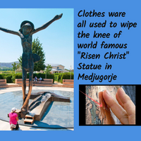 Holy Water Clothes - Risen Christ Crucifix in Medjugorje - Healing Gift