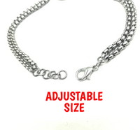 
              Choose Saint Medal Bracelet - Double Stainless Steel Chain
            