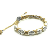 Sacred Heart Mary and Jesus Medals Bracelet