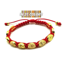 
              Miraculous Medal Bracelet - Gold Charms
            