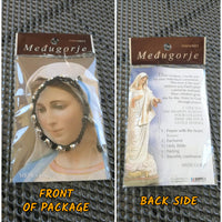 bracelet in a giftbag with virgin mary medjugorje message